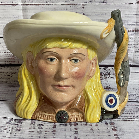 VTG. 1984 ROYAL DOULTON The Wild West ANNIE OAKLEY Mug- 5.5"