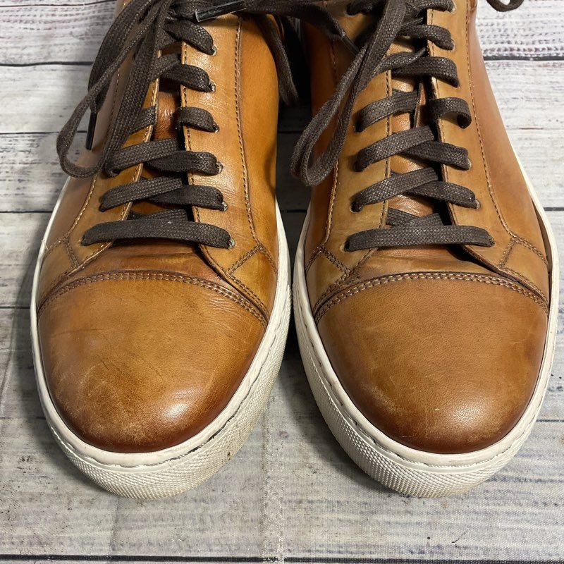 Magnanni Magnifico Brown Leather Sneaker Men's 8.5 US