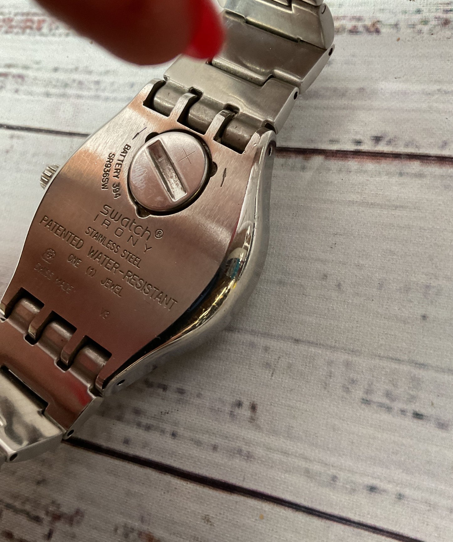 SWATCH Irony Stainless Steel Swiss Made one Jewel Watch