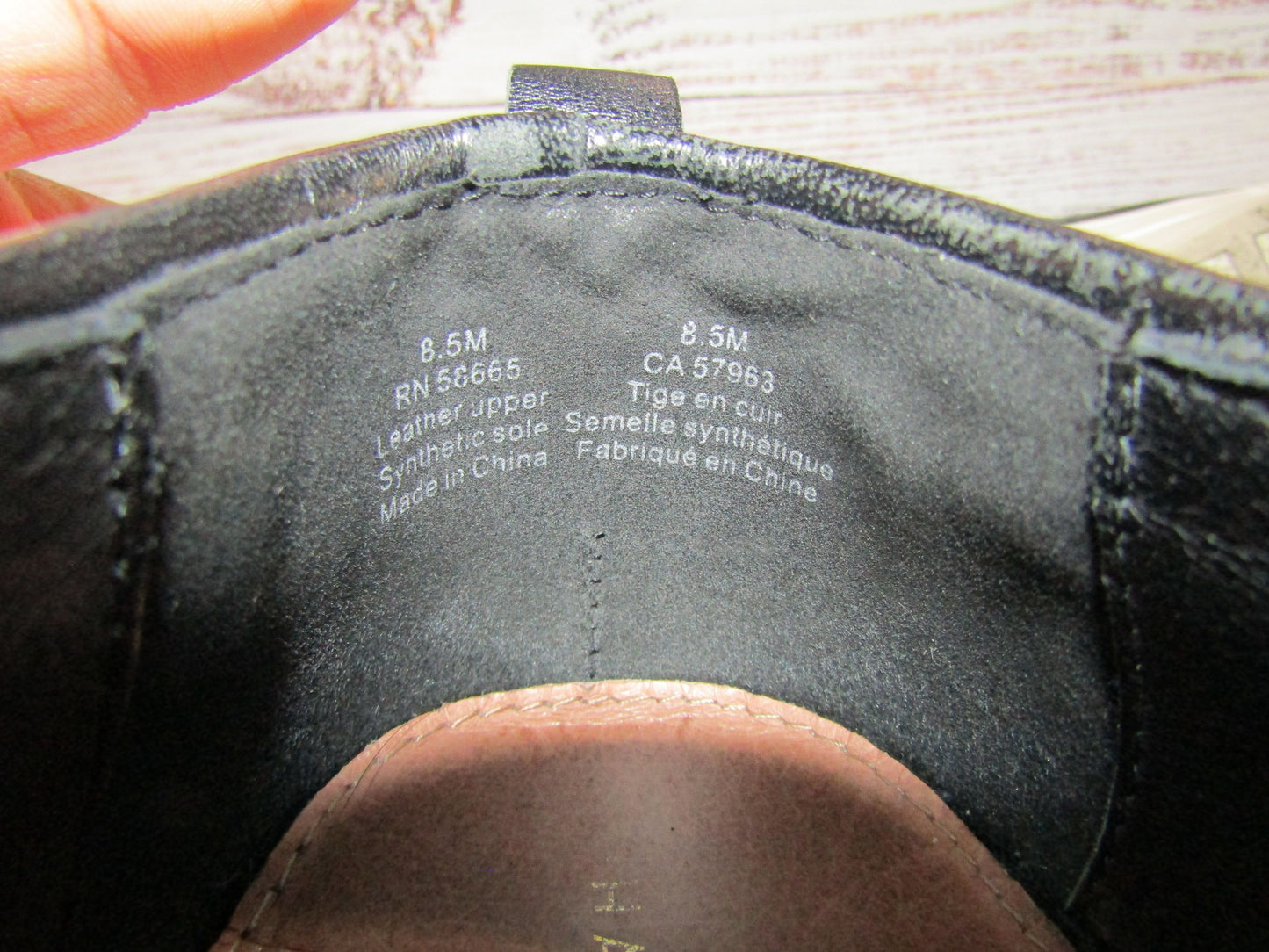 Halogen Baylee Women's Black Leather Slip-On Platform Shoes Size 8.5