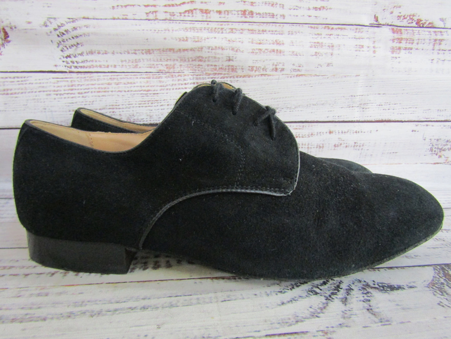 Werner Kern Modena Men's Black Suede Oxford Dancing Shoes Size 9.5