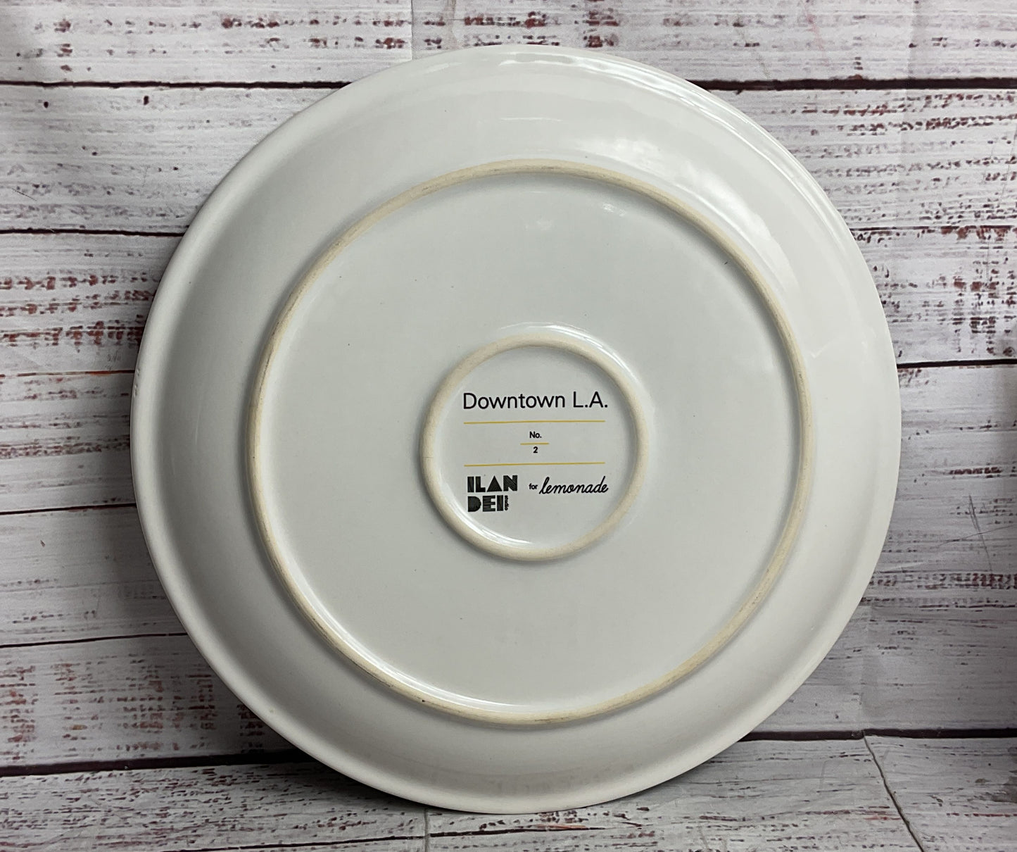 Ilan Dei for Lemonade LA Landmarks Disney Concert Hall 11" Plate Multicolor