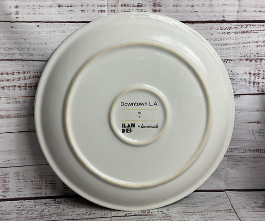 Ilan Dei for Lemonade LA Landmarks Disney Concert Hall 11" Plate Multicolor