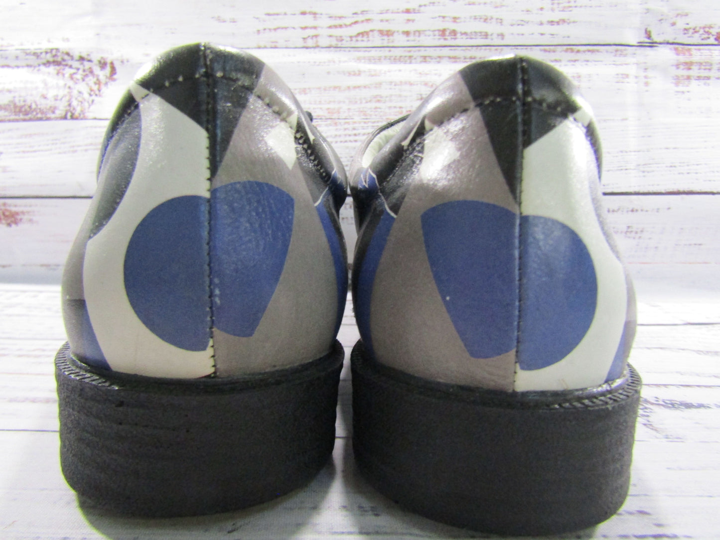 Icon Women's Blue Geometric Print Sneakers Size 11