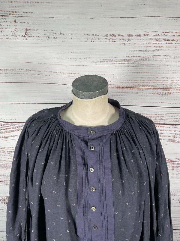 Arts & Science Women's Floral Print Navy Blue Oversized Blouse Size 1 Japan