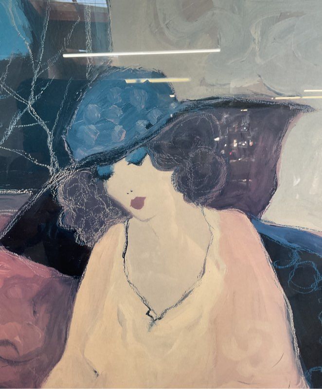 Itzchak Tarkay NICOLE & CHLOE Large Art Print Signed Framed & Matted