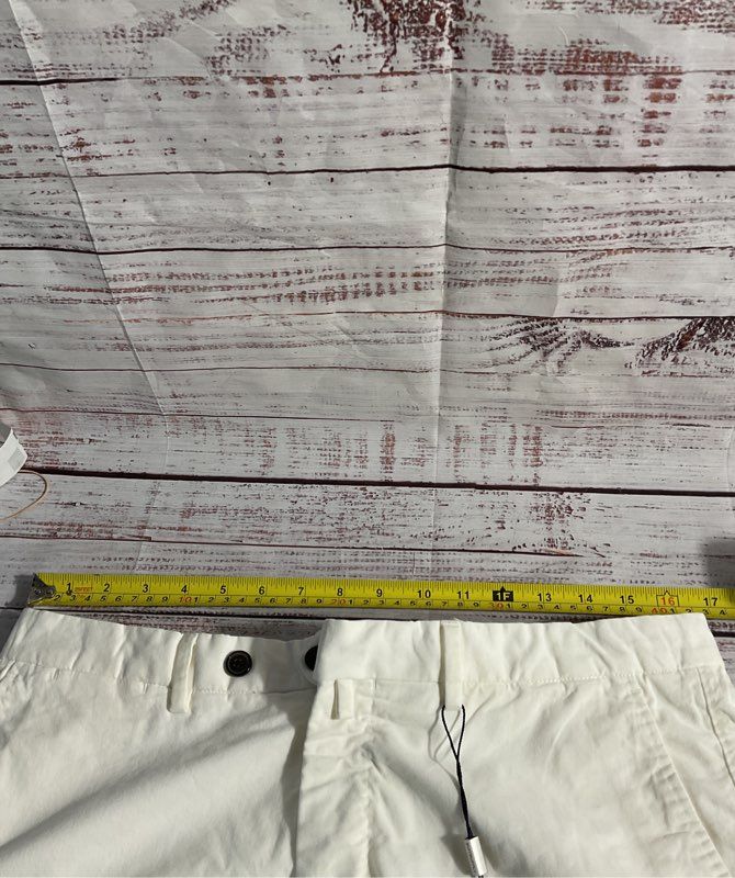 Suitsupply Tessuti Sondrio Cotton Stretch Dress Pants White Size 50 Men's