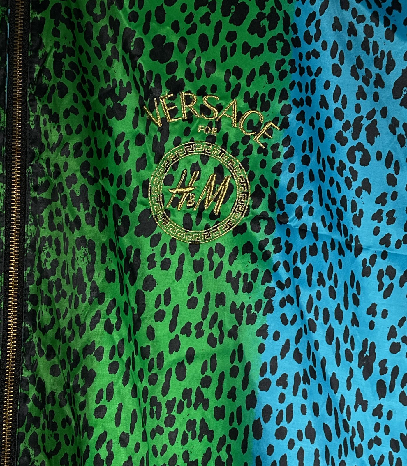 H&M Versace Leopard Print 26x 40" Garment Dust Cover Multicolor