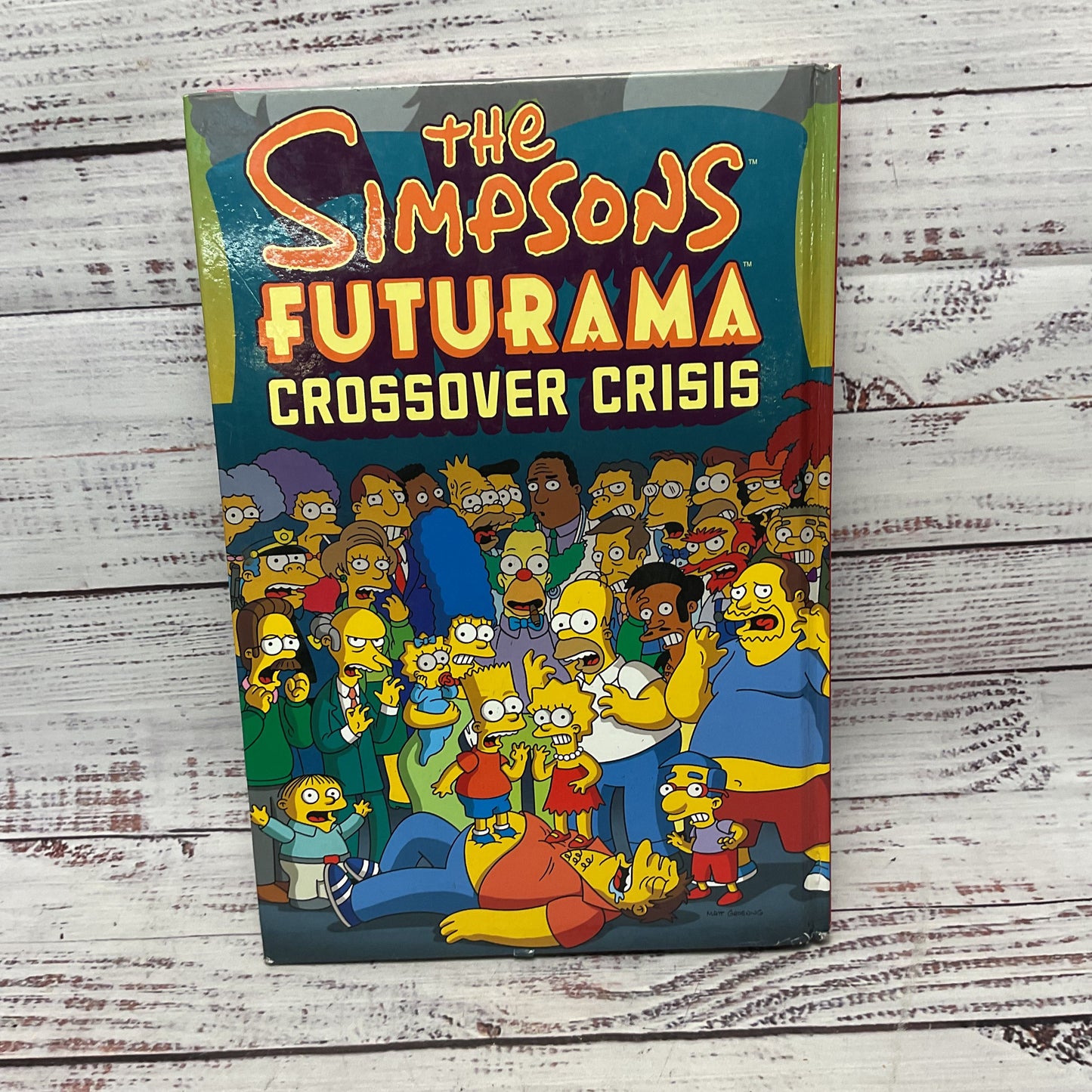 The Simpsons Futurama Crossover Crisis Matt Groening W/ Collectors Comic