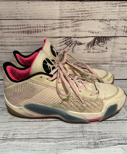 Air Jordan XXXVIII 38 Low Sneakers Beige Black Pink 12