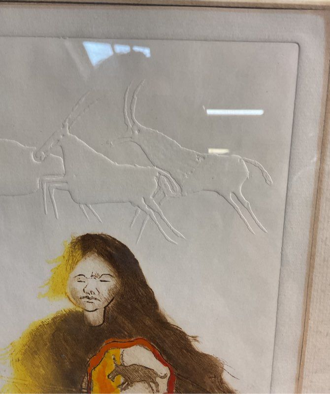 Pote Sangawongse BANGKOK THAILAND Hand Colored Etching Print Signed & Framed