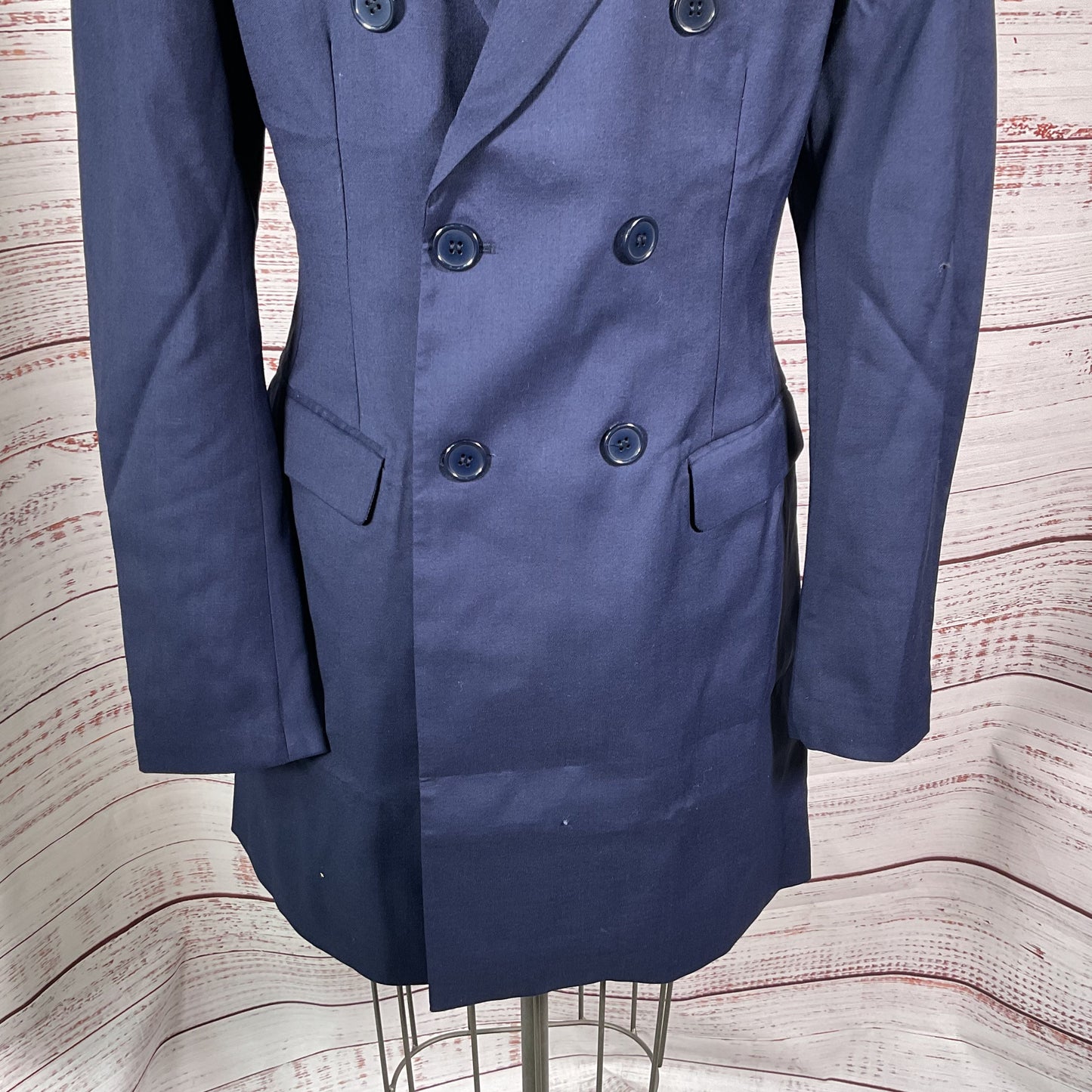 NWT SALT MURPHY Men's Navy Blue Double Breasted Jacket- SZ 38