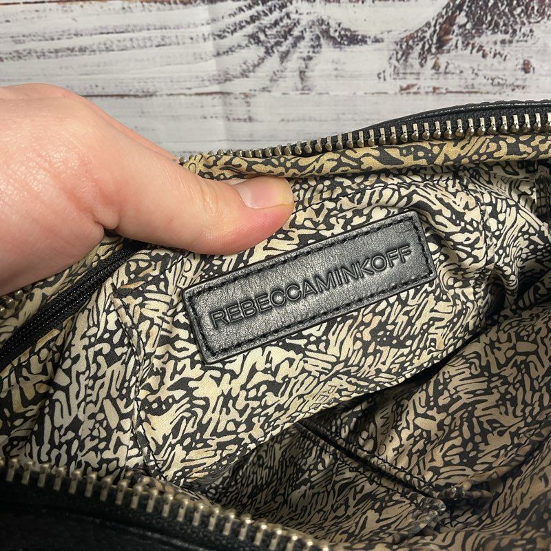 Rebecca Minkoff M.A.C Mini Black Leather Shoulder Bag Purse
