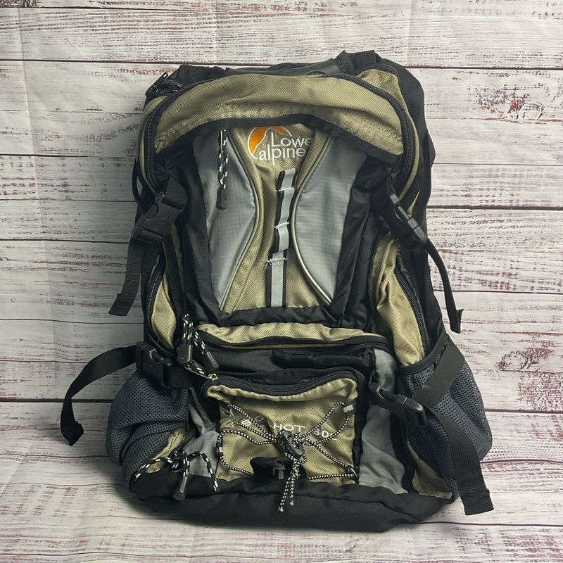VTG. Lowe Alpine Big Shot 60L Khaki Nylon Hiking Backpack