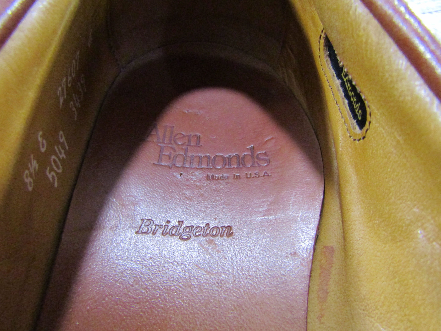 Allen Edmonds Bridgeton Men's Brown Leather Kiltie Tassel Loafers Size 8.5 E