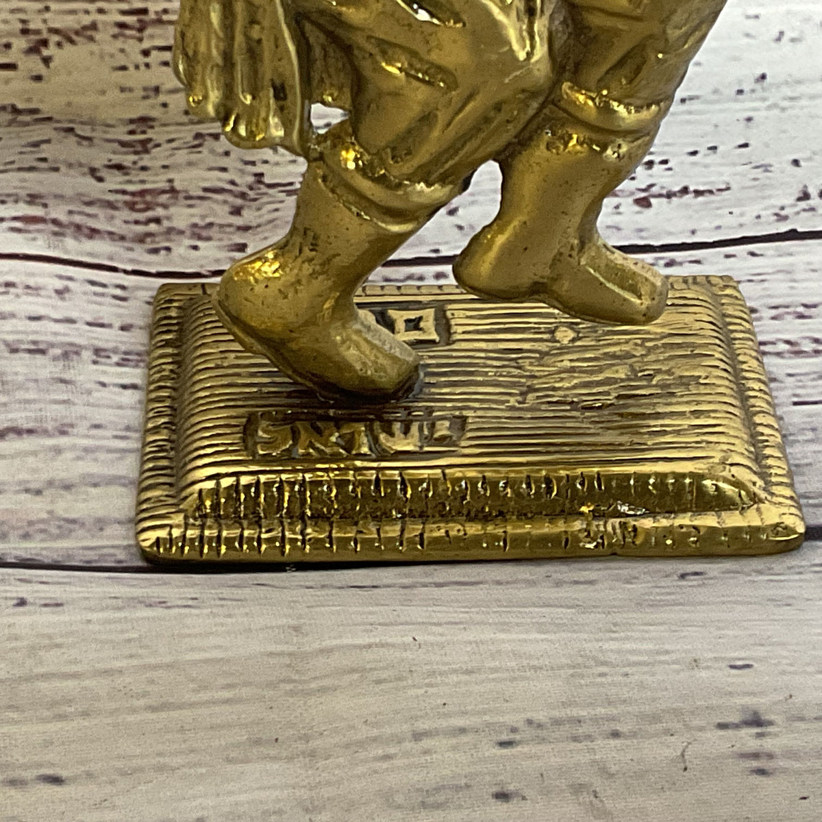 VTG. Tamar Israel Fiddler On The Roof Brass Sculpture- 6.25"