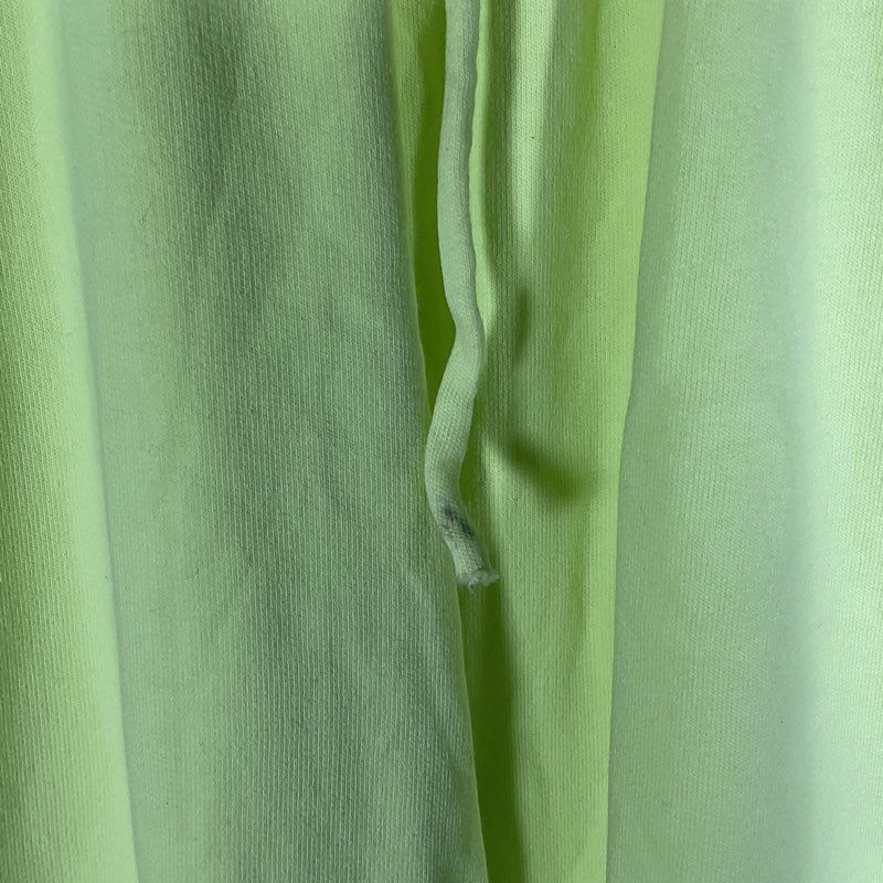 NEW w/ DMG Frankies Bikinis Lime Green Embossed High Rise Jogger Pants - Size XL