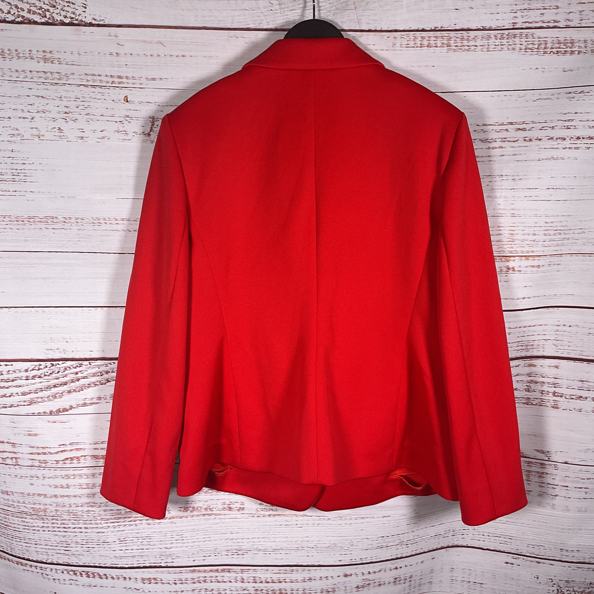 Escada Sport Red Polycotton Snap Button Blazer Jacket - Size 44