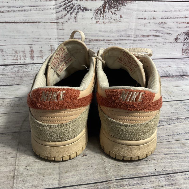 Nike Dunk Low Terry Swoosh Beige Suede Women's Size 10 US
