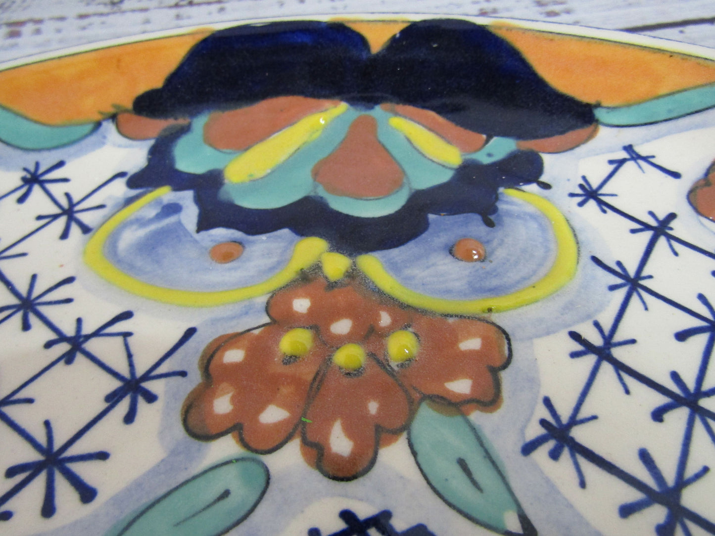 Novica Zacatlan Sunflower by Pedro Tecayehuatl Handcrafted Plate