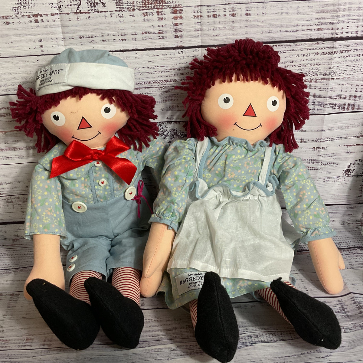 1998 APPLAUSE #1355/7500 Exposition Raggedy Ann & Andy Dolls- NO BOX