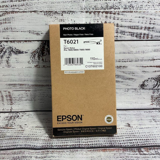 Nob Epson T6021 110ml Photo Black Ink Stylus Pro 7880-9880