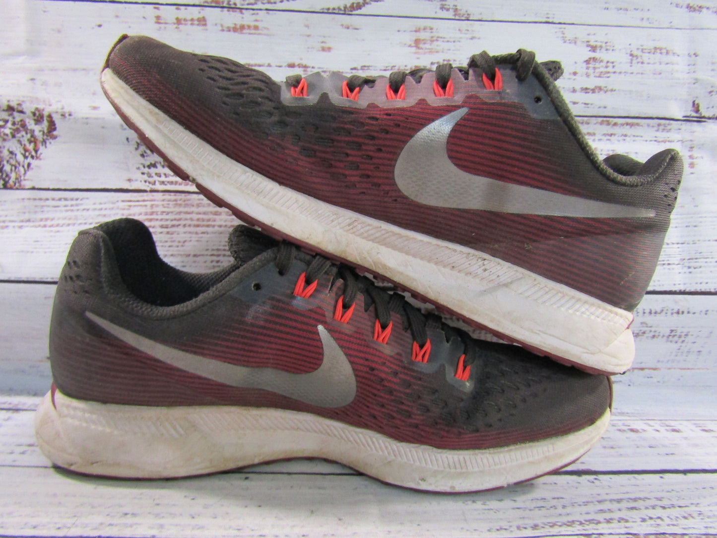 Nike Air Zoom Pegasus 34 Women's Black Berry Low Top Sneakers AH7949-200