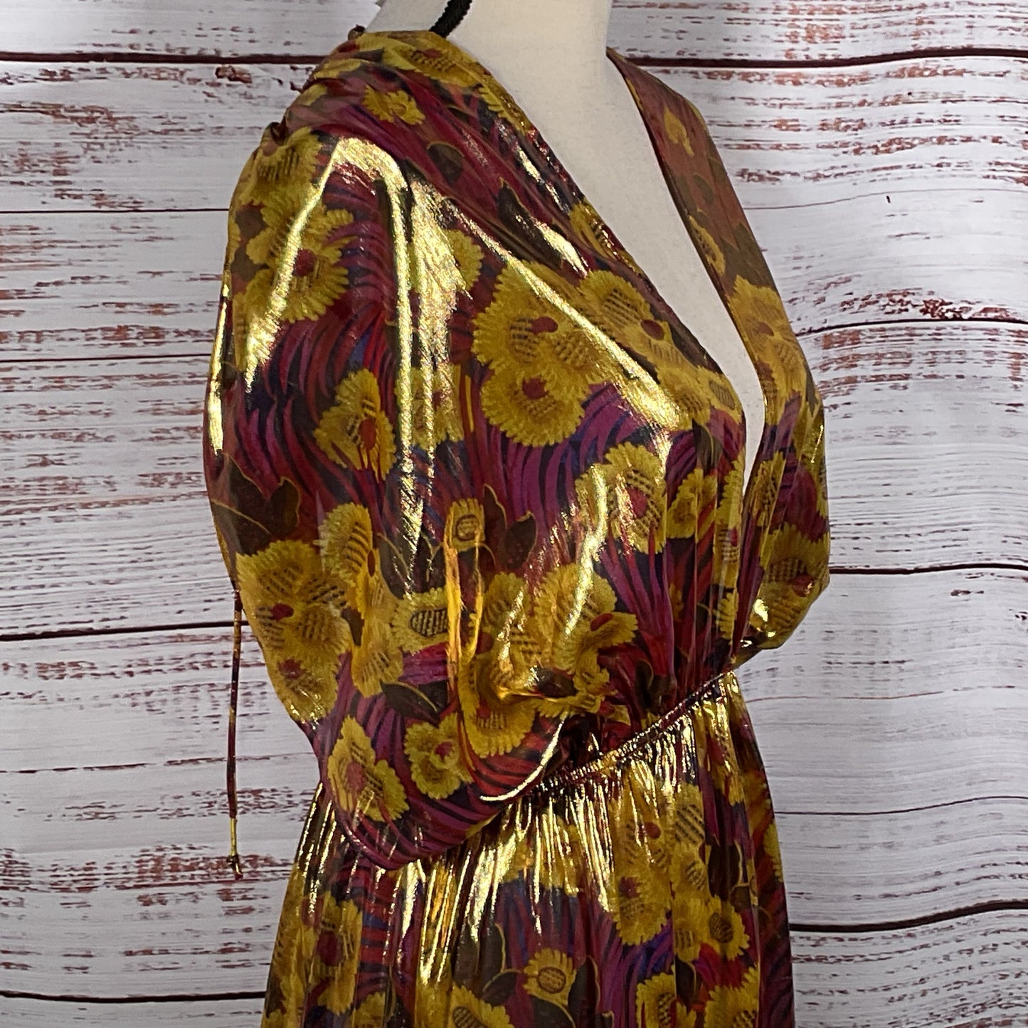 By ANTHROPOLOGIE Shine Kaftan Floral Dress- SZ S