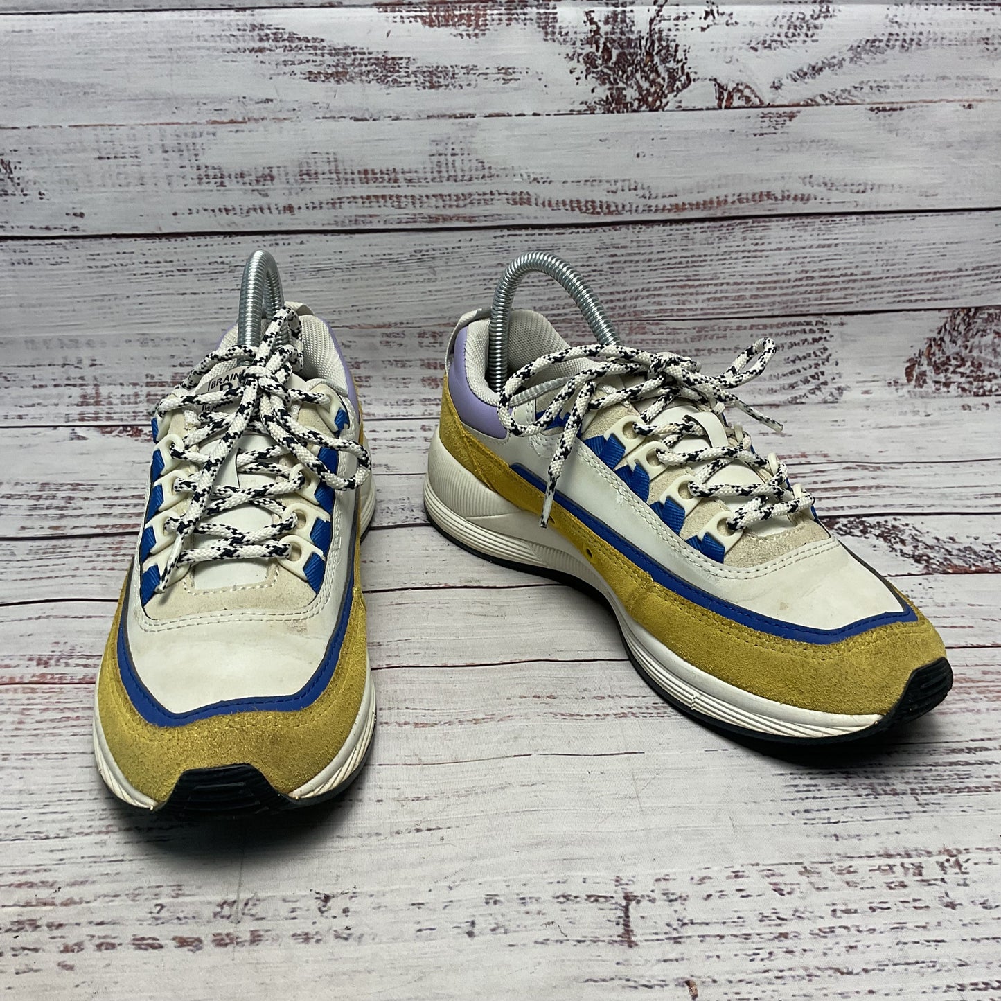 A.P.C. x Brain Dead Jay White Yellow Leather Sneaker Shoe Women Size 7