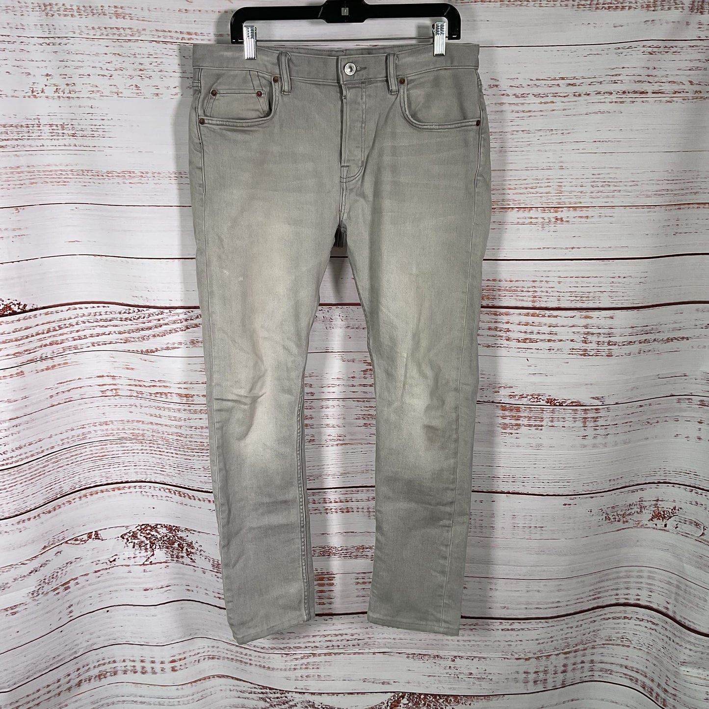 All Saints Gray Cigarette Slim Straight Denim Jeans Pants - Size 34x28