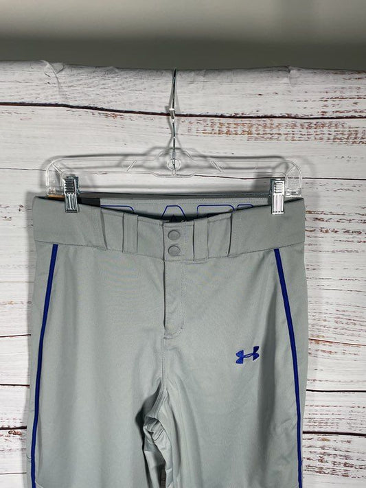NWT Men's Under Armour Heat Gear Athletic Grey & Blue Pants Size S