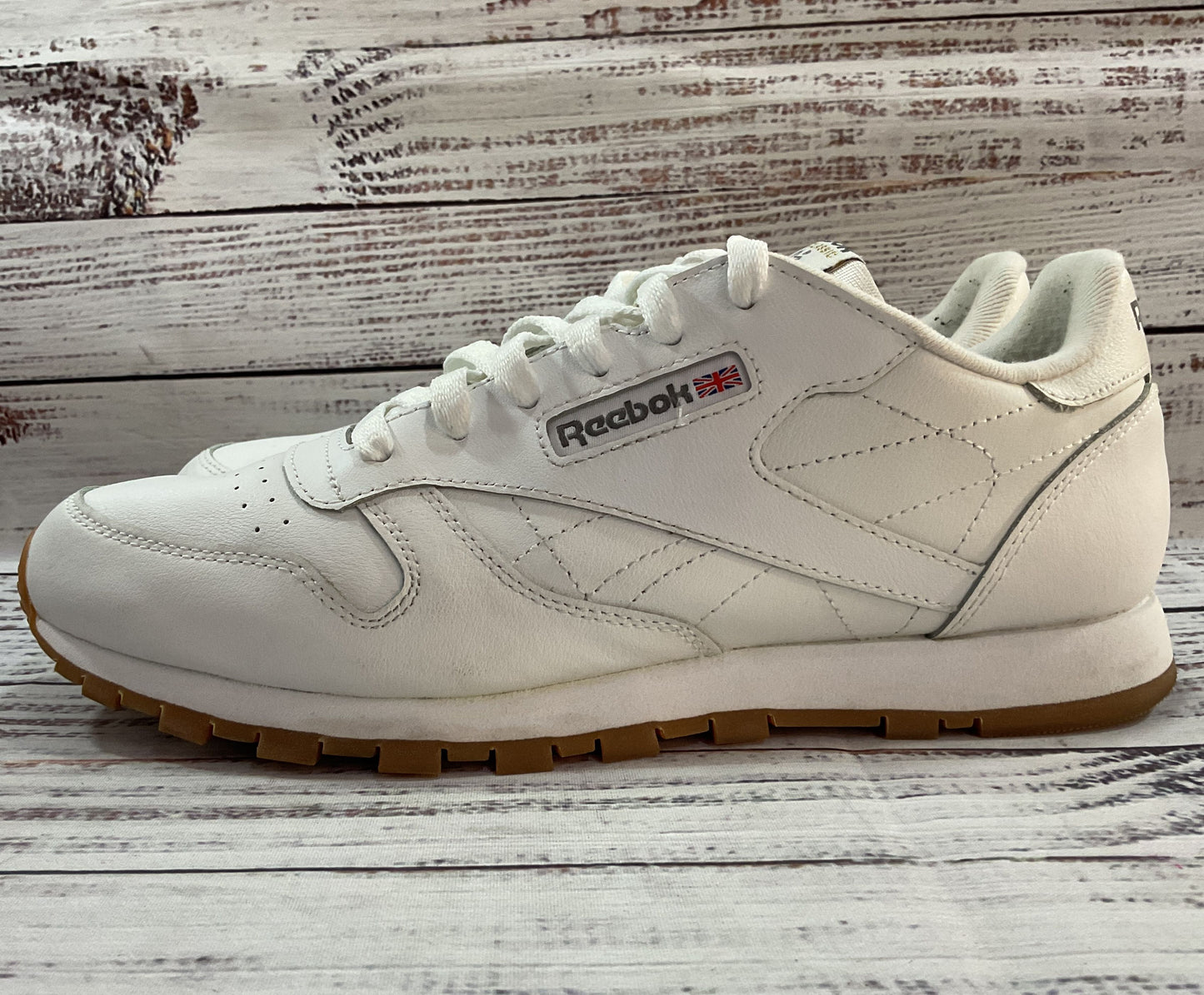 Reebok Men's Classic White Leather Low Top Sneakers Size 7