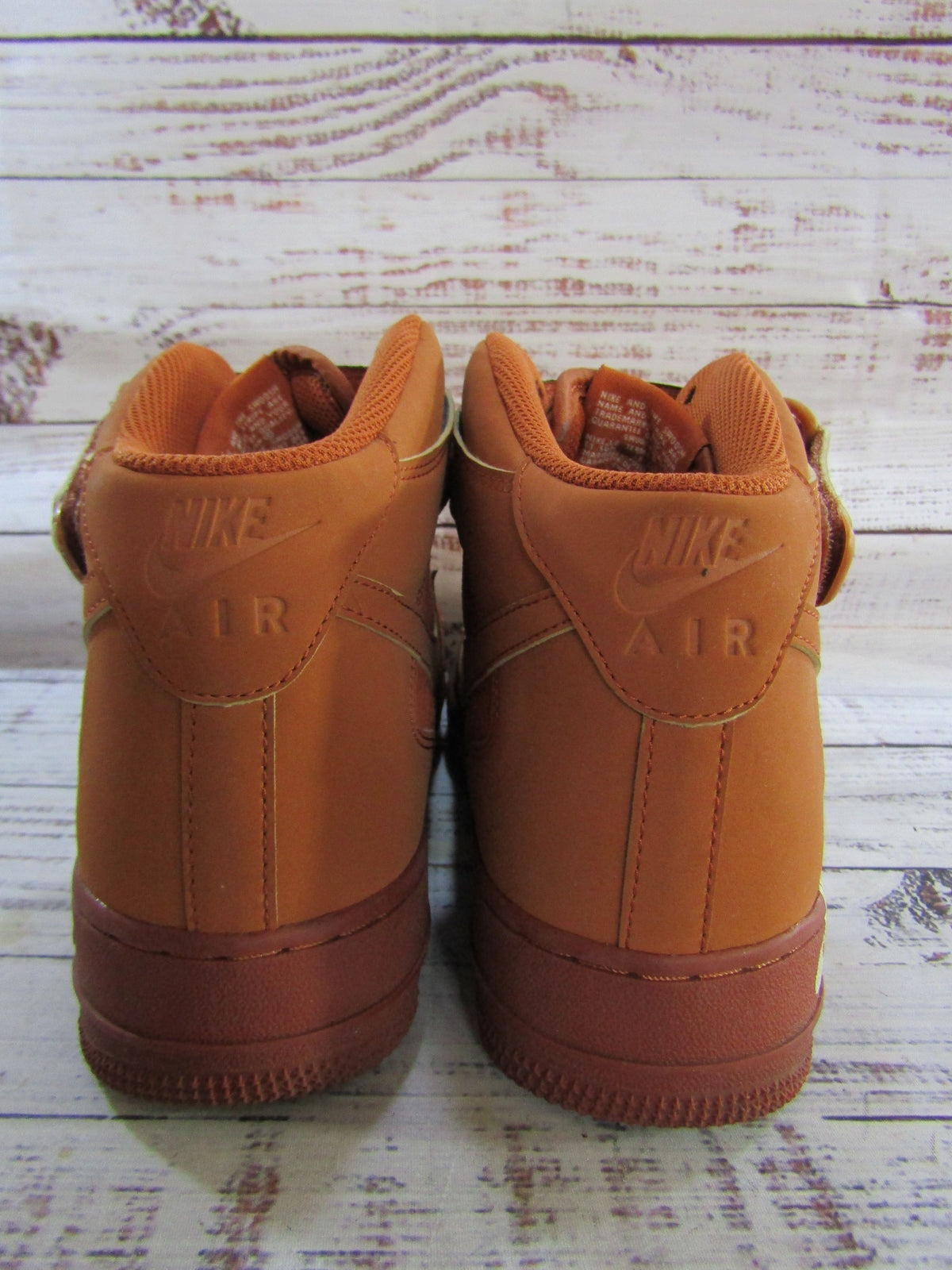 Nike Air Force 1 Mid '07 Men's Orange Mid-Top Sneakers Size 10 315123-207