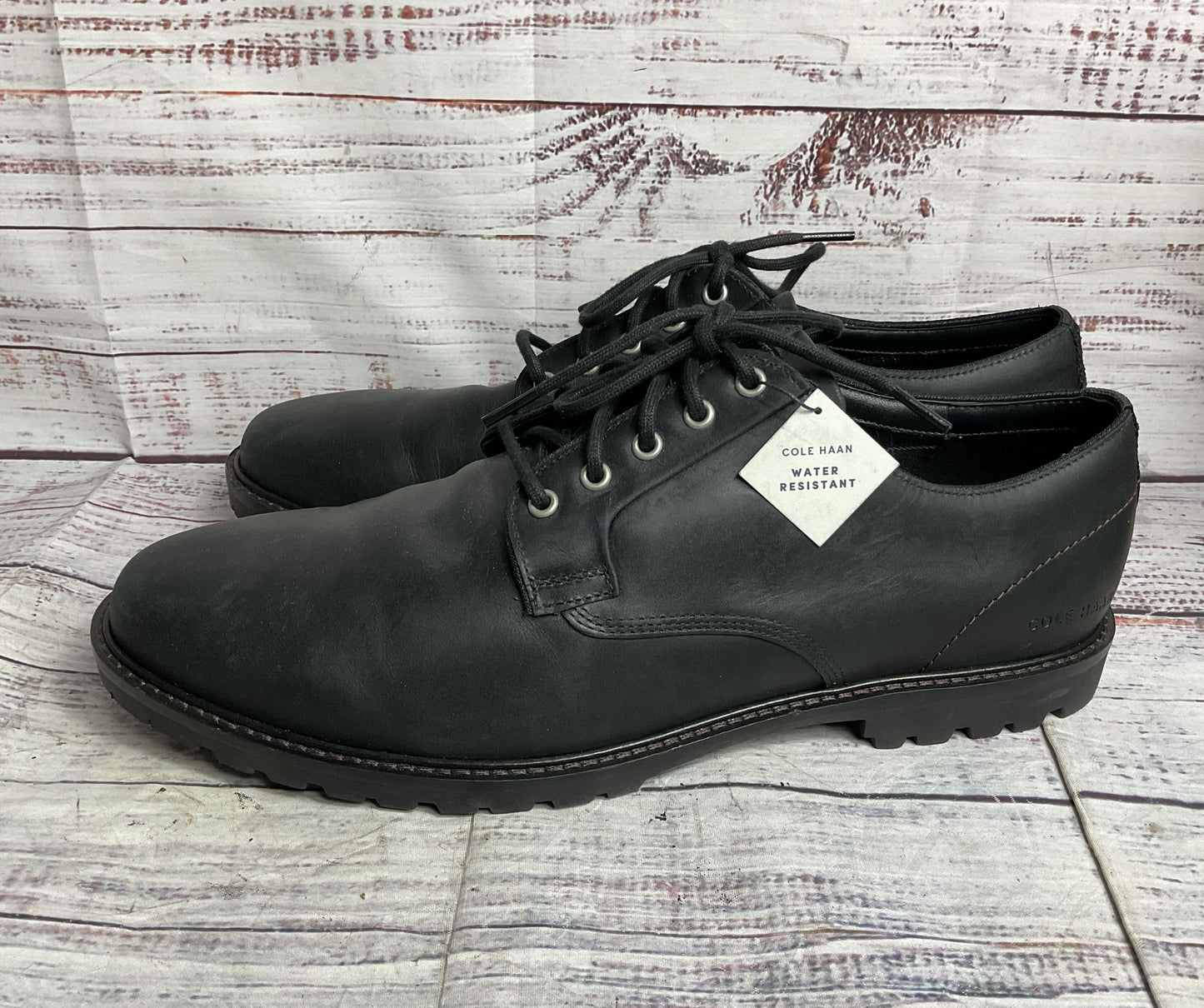 Cole Haan Leather Oxford Casual Shoes Black 12