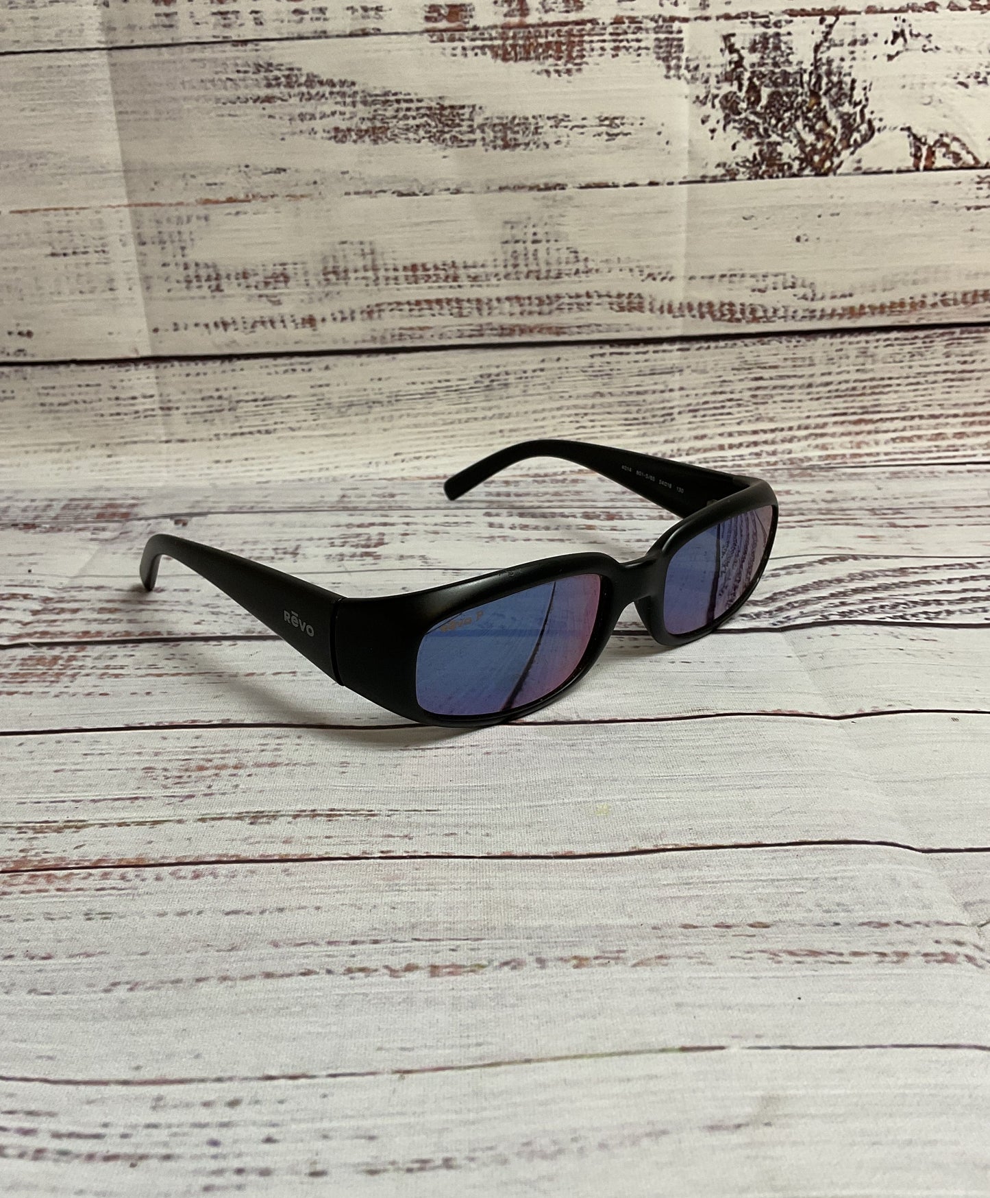 Revo Men's Black Polarized LMB Sunglasses and Protective Hard Case