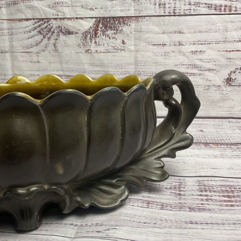 Vintage Freeeman & Mcfarlin Pottery 9" Centerpiece Bowl Vase