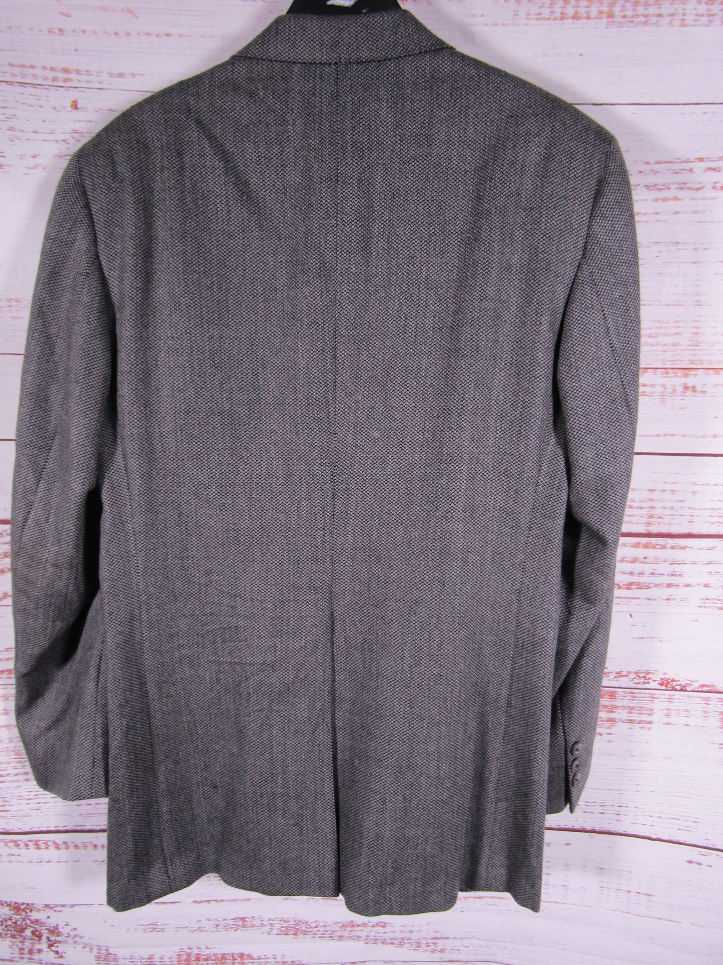 Vintage Burberry Men's Gray Wool Blazer Jacket UNKNOWN SIZE