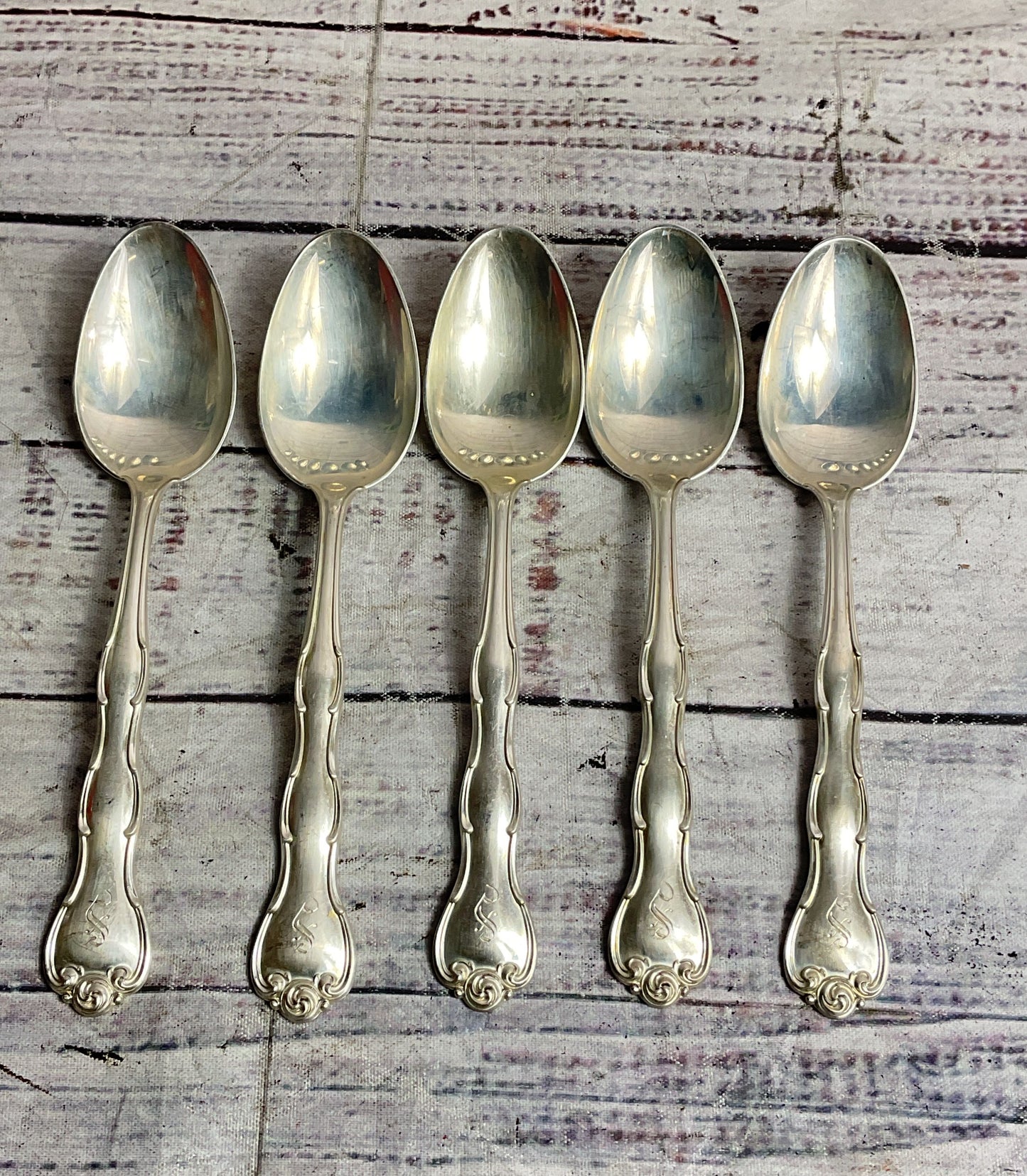 Gorham Vintage Set of 12 Rondo Spoons Sterling Silver