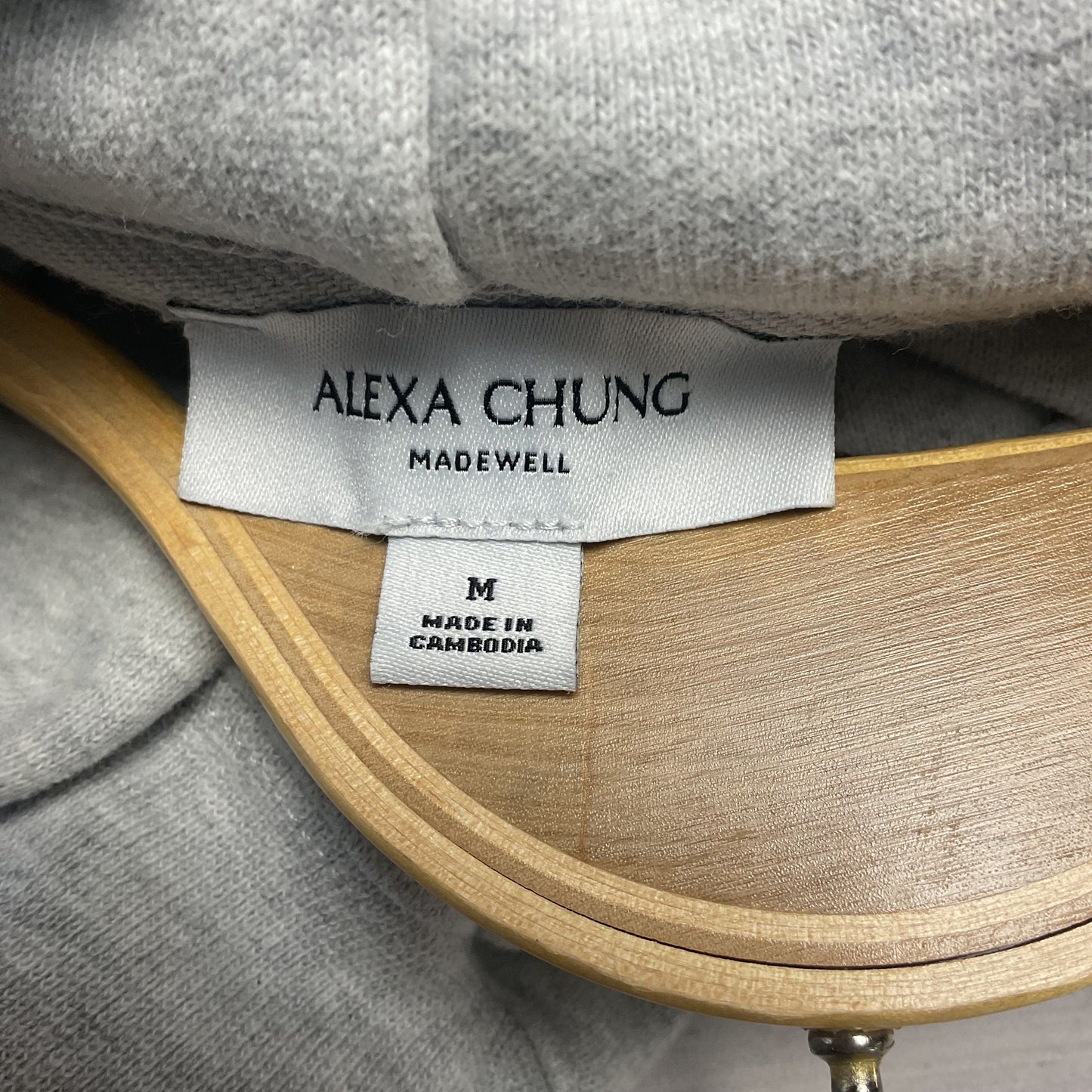 Madewell Alexa Chung New York Is My Lover Tourist Grey Hoodie Jacket - Size M