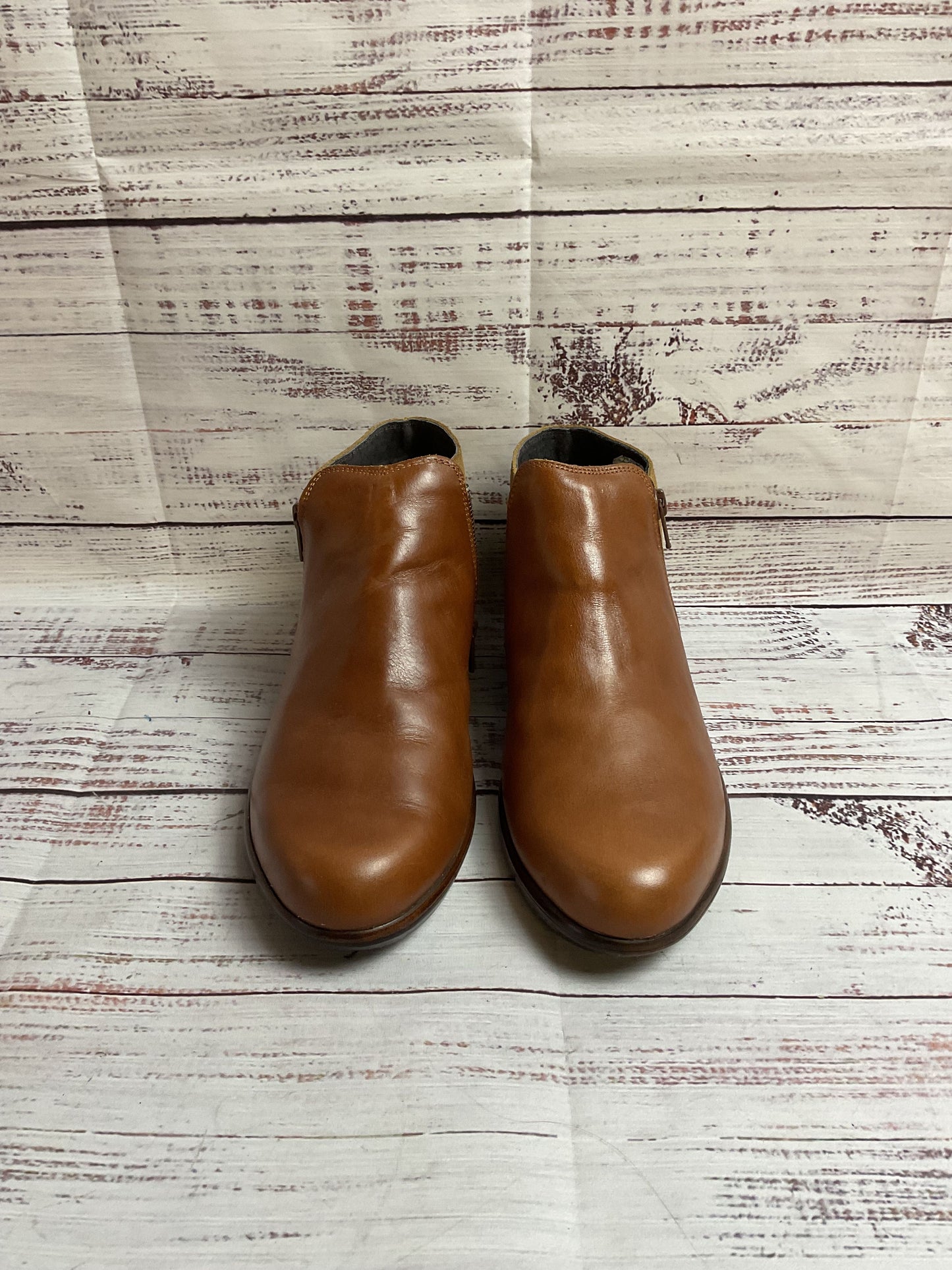 NAOT Brown Leather Ankle Boot Shootie Women's Size 39