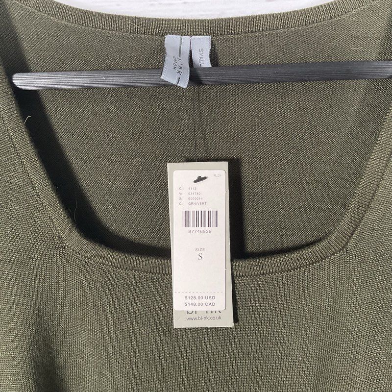 NWT Bl^nk London Green Floral Sleeve Tunic Blouse - Size S