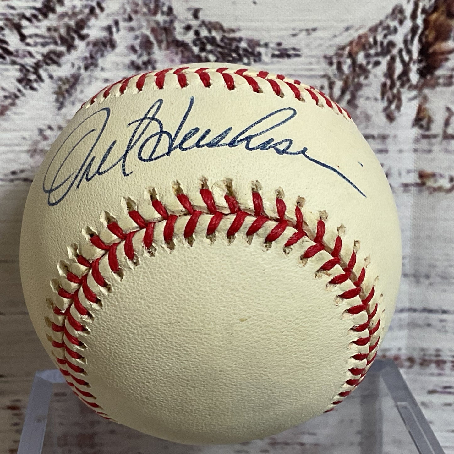 Signed OREL HERSHISER RO-N Official National League Ball with Case