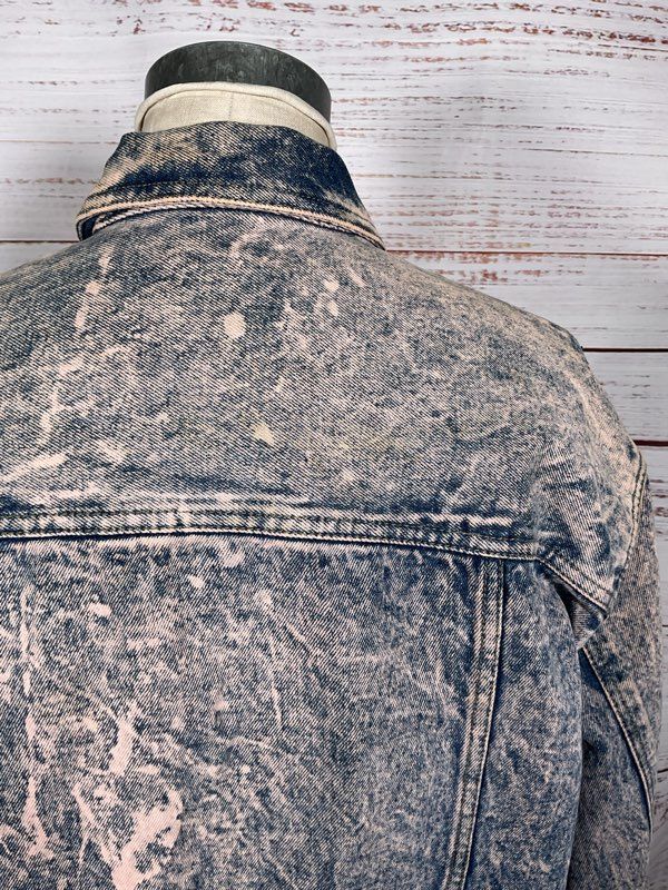 Vintage Calvin Klein Unisex Washed Denim Trucker Jacket Size M