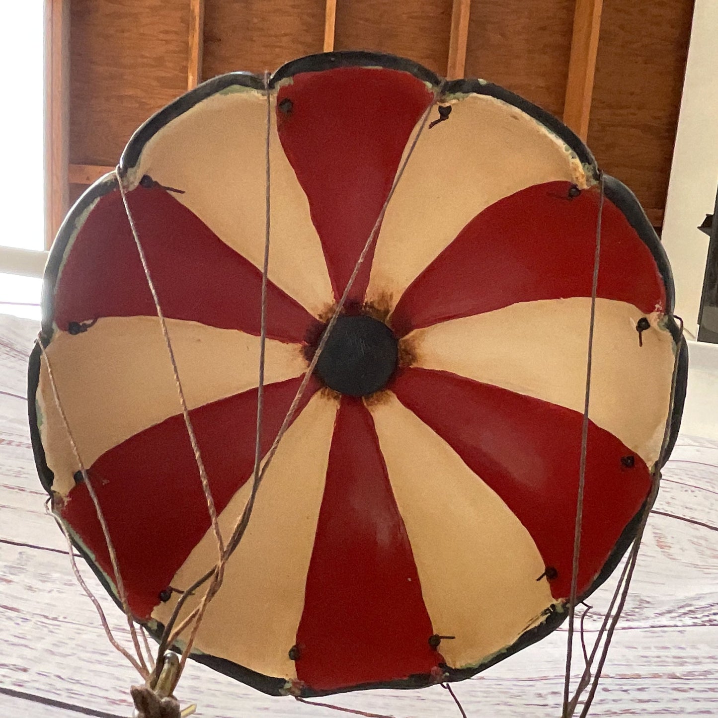 VTG. ALLAN AGOHAB Hand Painted Parachute Hanging Clown - 12"