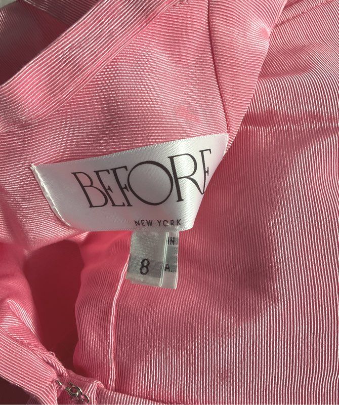 Before by Sara Seven Button Back Dress Pink 8