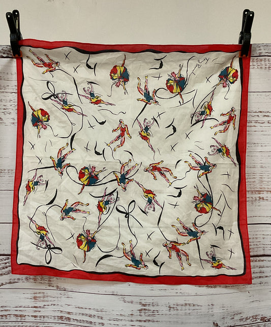 Tory Burch Cotton Dancers Scarf Multicolor OS