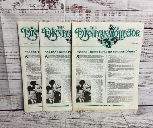 The Disneyana Collector Newsletter Volume 6, Number 3 April 1991 & Ads Lot