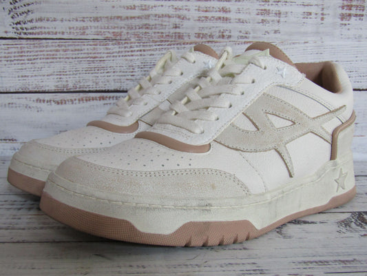 Ash Blake Women's Off White Leather Low Top Sneakers Size 9