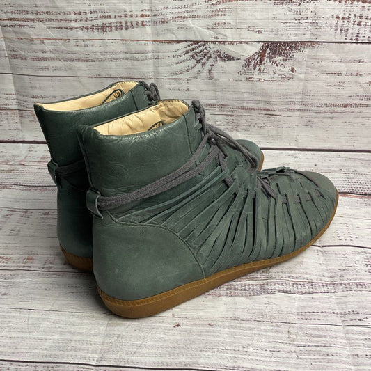 Damir Doma Ferpen Green Leather Lace Up Gladiator Sneaker Men's Size 11 US