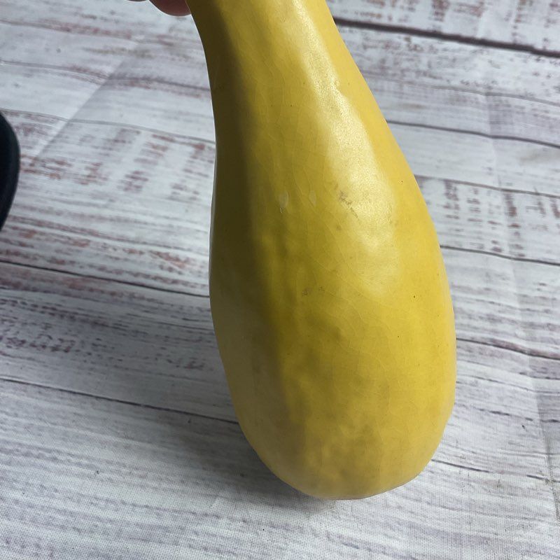 Signed 6" Yellow Squash Bud Vase